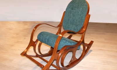 صندلی راک دسته چوبی