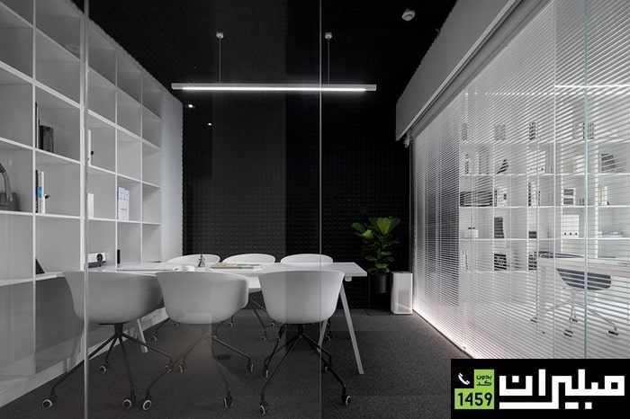 خلاقانه‌ترین دکوراسیون‌ اداری سفید با چیدمان طبیعی 