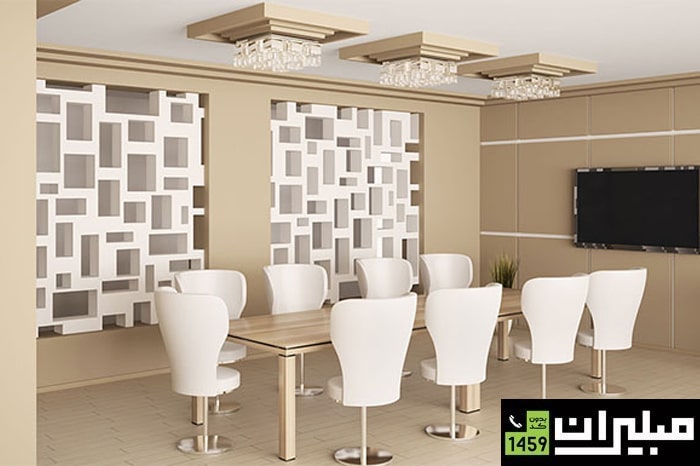 نقش مبلمان اداری در سبک مونوکروم